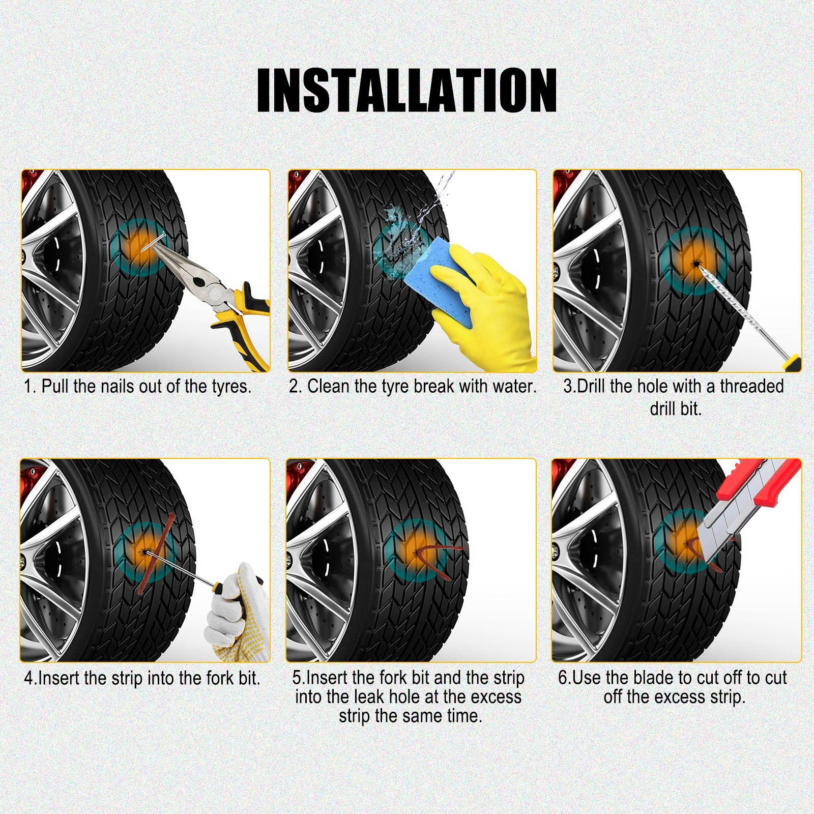 Tire plug kit_Tire repair kit _Tire patch kit_Flat tire repair kit_DIYlife-today