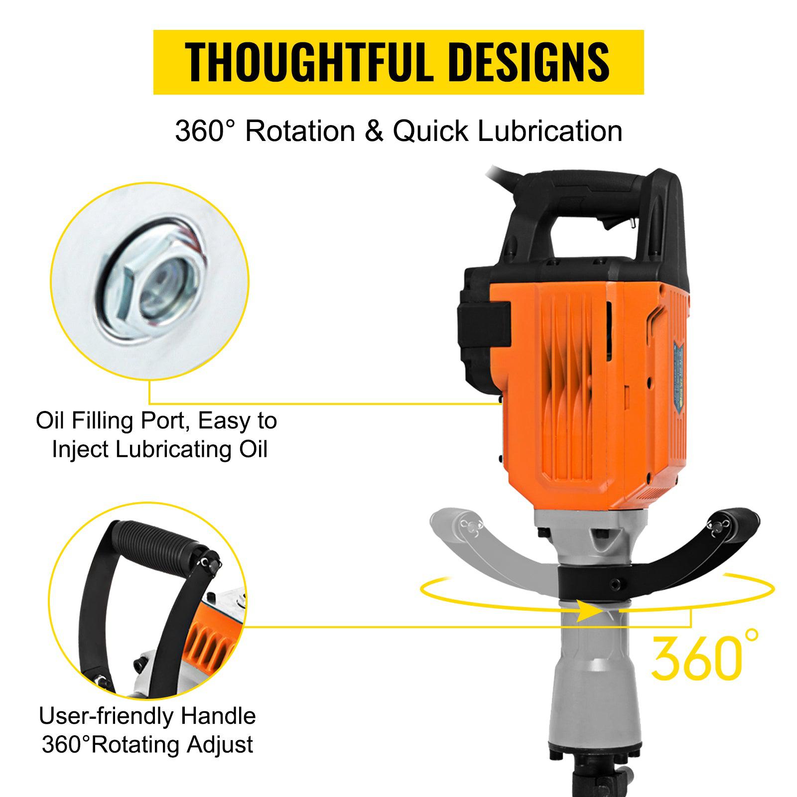 jack hammer_demolition hammer_electric jack hammer_concrete breaker_breaker hammer_DIYlife-today