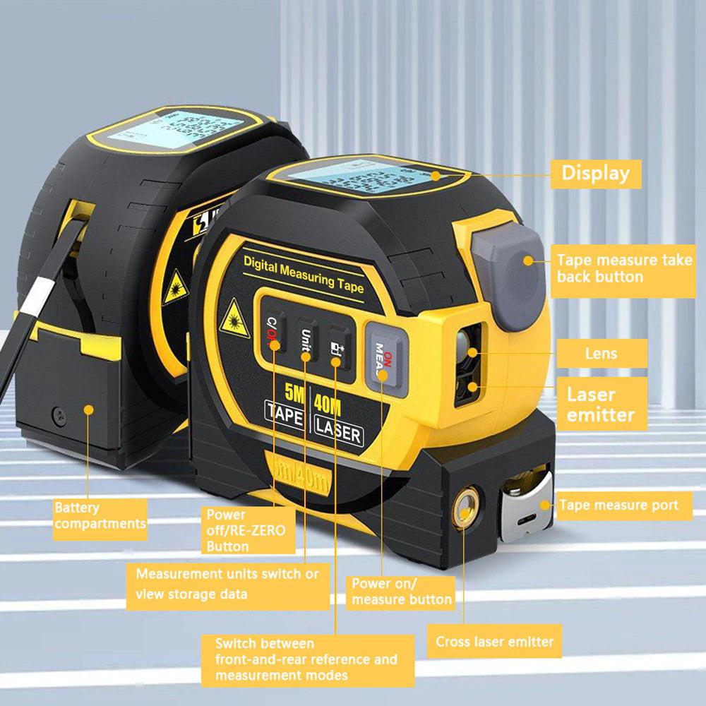 Laser Tape Measure_Laser Measuring_Digital Measuring Tape_Laser Measuring Tool_DIYlife-today