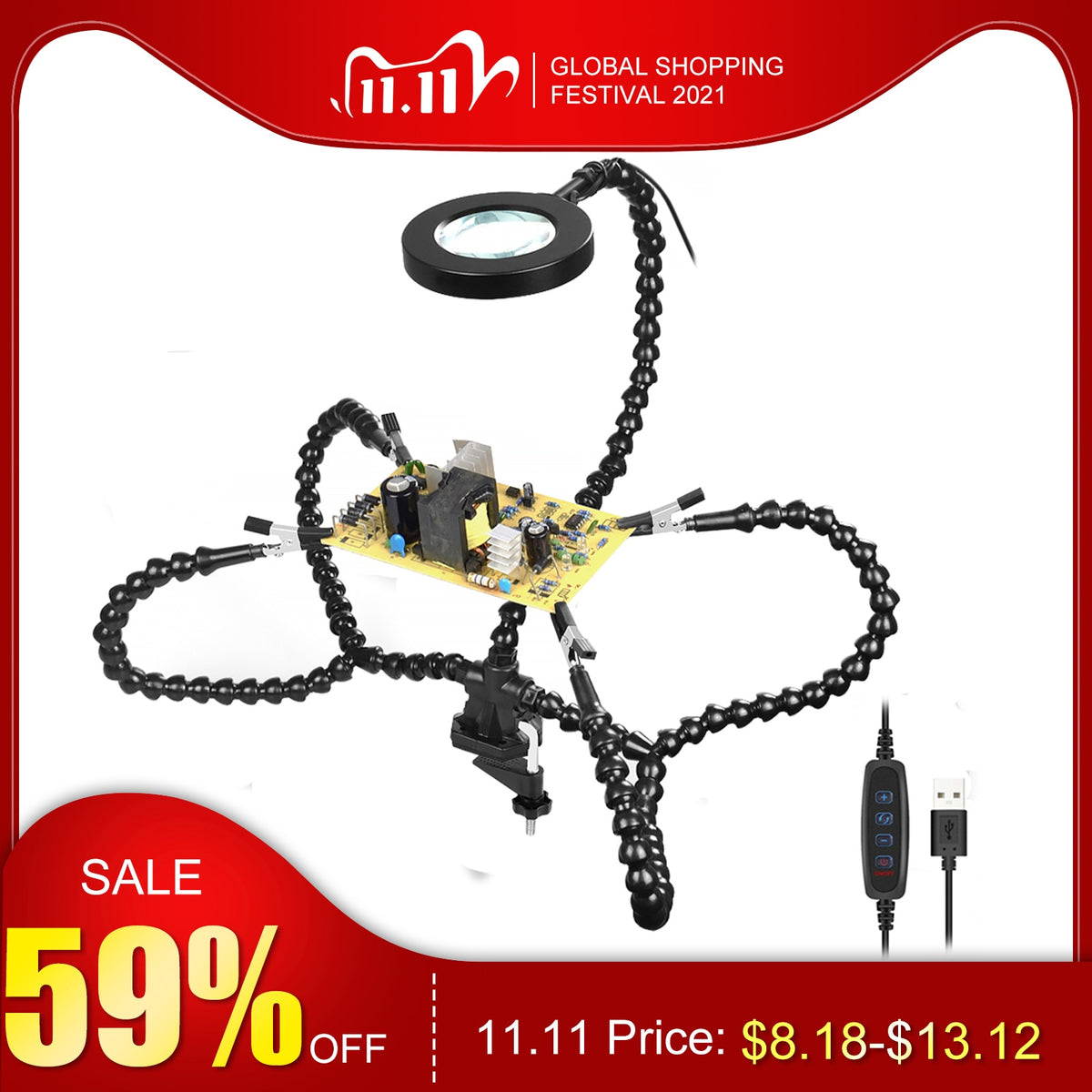 Magnifying Soldering Station