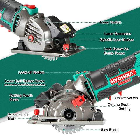 Laser Mini Circular Saw - DIYlife-today
