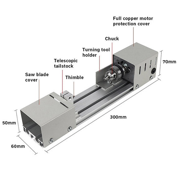 Mini Lathe Machine For Woodworking, Beads, Pearl_Image