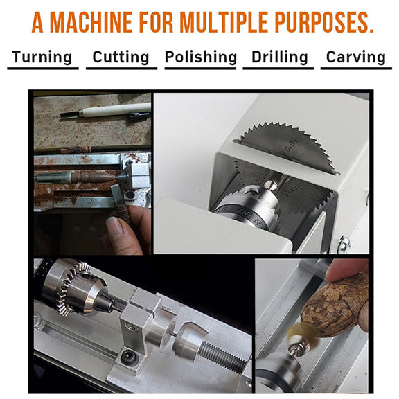 Mini Lathe Machine For Woodworking, Beads, Pearl_Image