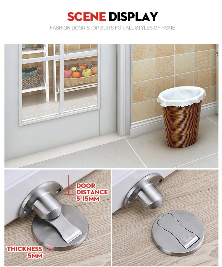 Self-Locking Door Stopper